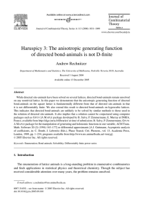 Haruspicy 3: The anisotropic generating function Andrew Rechnitzer