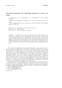 Layering transitions for adsorbing polymers in poor sol- vents
