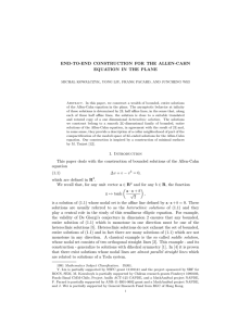 END-TO-END CONSTRUCTION FOR THE ALLEN-CAHN EQUATION IN THE PLANE