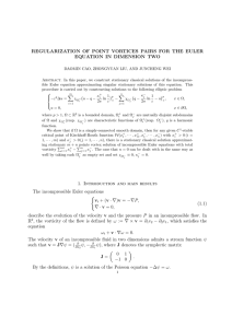 REGULARIZATION OF POINT VORTICES PAIRS FOR THE EULER