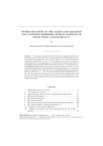 ENTIRE SOLUTIONS OF THE ALLEN-CAHN EQUATION FINITE TOTAL CURVATURE IN R