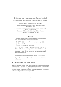 Existence and concentration of semi-classical solutions for a nonlinear Maxwell-Dirac system