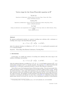 Vortex rings for the Gross-Pitaevskii equation in R 3 Tai-chia Lin