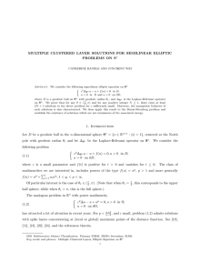 MULTIPLE CLUSTERED LAYER SOLUTIONS FOR SEMILINEAR ELLIPTIC PROBLEMS ON S