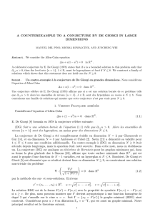 A COUNTEREXAMPLE TO A CONJECTURE BY DE GIORGI IN LARGE DIMENSIONS