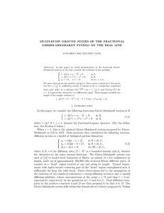 MULTI-BUMP GROUND STATES OF THE FRACTIONAL