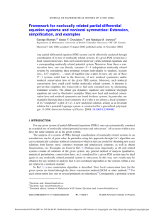 Framework for nonlocally related partial differential