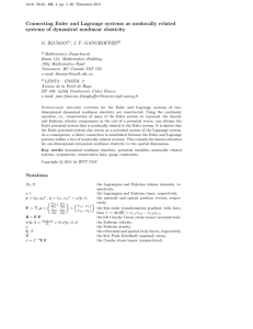 Connecting Euler and Lagrange systems as nonlocally related G. BLUMAN