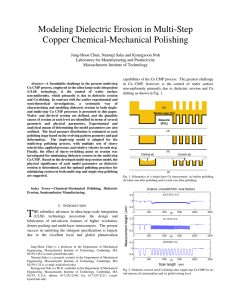 Modeling Dielectric Erosion in Multi-Step Copper Chemical-Mechanical Polishing