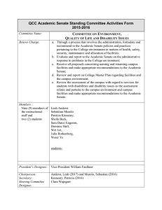 QCC Academic Senate Standing Committee Activities Form 2015-2016 C E