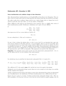 Mathematics 307|December 6, 1995