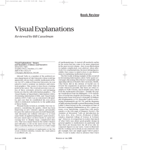 Visual Explanations Book Review Reviewed by Bill Casselman
