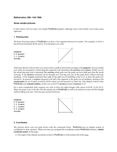Mathematics 308—Fall 1996 Some simple pictures PostScript