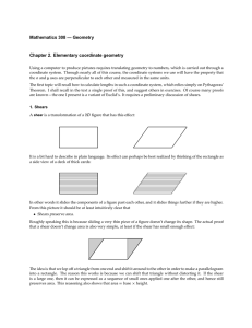 Mathematics 308 — Geometry Chapter 2. Elementary coordinate geometry