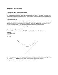 Mathematics 308 — Geometry Chapter 7. Drawing curves automatically