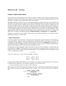 Mathematics 308 — Geometry Chapter 8. Rigid transformations