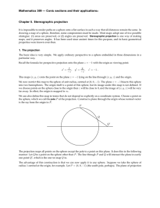 Mathematics 309 — Conic sections and their applications