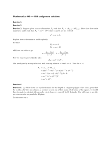 Mathematics 446 — fifth assignment solutions
