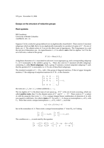 Essays on the structure of reductive groups Root systems