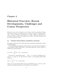 Historical Overview, Recent Developments, Challenges and Course Perspective Chapter 2
