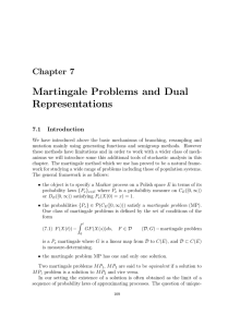 Martingale Problems and Dual Representations Chapter 7 7.1