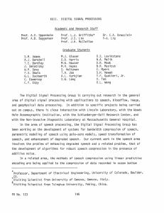 XXII.  DIGITAL  SIGNAL  PROCESSING