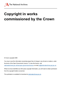 Copyright in works commissioned by the Crown