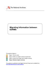 Migrating Information between EDRMS