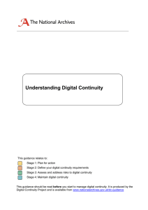 Understanding Digital Continuity