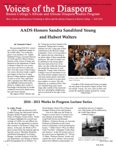 AADS Honors Sandra Sandiford Young and Hubert Walters