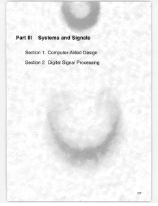 I Part] ystems  and Section