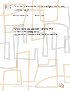 Parallelizing Sequential Programs With Statistical Accuracy Tests Technical Report