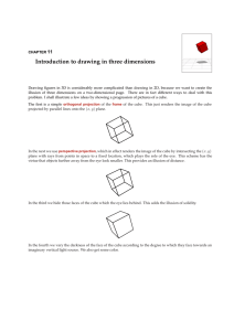 Introduction to drawing in three dimensions 11