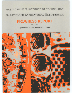 PROGRESS  REPORT RESEARCH  LABORATORY ELECTRONICS ownw