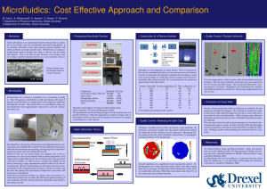 Microfluidics: Cost Effective Approach and Comparison