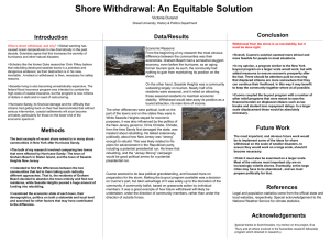 Shore Withdrawal: An Equitable Solution Conclusion Data/Results Introduction