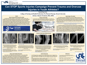 Can STOP Sports Injuries Campaign Prevent Trauma and Overuse