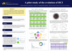 A pilot study of the evolution of HCI