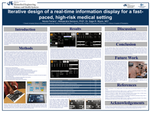 Iterative design of a real-time information display for a fast-