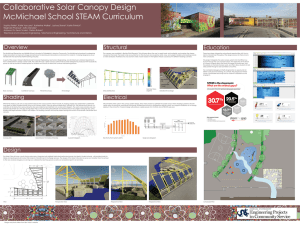 Collaborative Solar Canopy Design McMichael School STEAM Curriculum