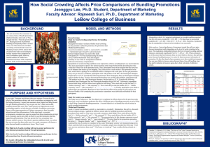 How Social Crowding Affects Price Comparisons of Bundling Promotions