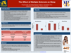 The Effect of Multiple Sclerosis on Sleep