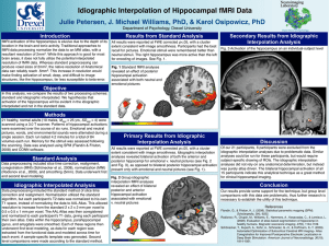 Idiographic Interpolation of Hippocampal fMRI Data Introduction