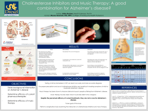 Cholinesterase Inhibitors and Music Therapy: A good combination for Alzheimer’s disease?  RESULTS