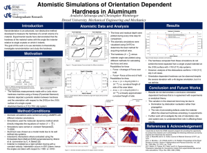 Atomistic Simulations of Orientation Dependent Hardness in Aluminum