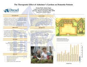 The Therapeutic Effect of Alzheimer’s Gardens on Dementia Patients