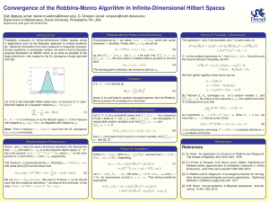Convergence of the Robbins-Monro Algorithm in Infinite-Dimensional Hilbert Spaces