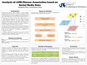 Analysis of ADR-Disease Association based on Social Media Data Computing &amp; Informatics
