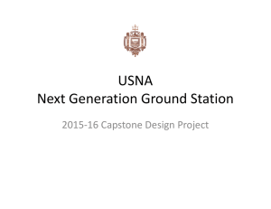 USNA  Next Generation Ground Station 2015‐16 Capstone Design Project