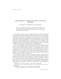 Approximation in ergodic theory, Borel, and Cantor dynamics